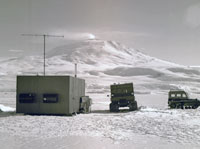 Research camp on the sea ice of McMurdo Sound circa 1970